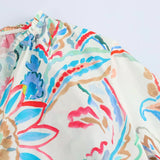 Spring Comfortable Wearing Multi-Colored Vibrant Flower-Printing Prefectural Silk