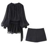 Women's Clothing 2025 New Fashion Waist Irregular Pendulum Dress Shorts