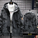 Spring New Printed Hooded Jacket Men's Trend Student Sportswear Men's Big Jacket Youth Jacket Jacket