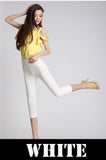 quality pencil pants capris women 2018 summer style high waist elastic skinny pants female trousers woman pantalon