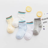 Pairs/lot 0 to 7 Years Spring Summer Thin Mesh Socks For Girls Boys Cute Animal Children's Thin Sock Baby Newborn Short