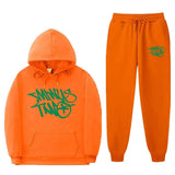 Popular Letter Gothic Print Hoodies Sweatpants Men Y2K New Street Hip Hop Fashion Sports Suit Unisex Casual Loose