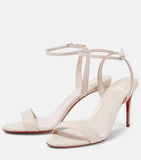 New Word With Exposed Toe Red-Soled High-Heeled Sandals Women's Fine Heel Sexy Red-Soled High-Heeled