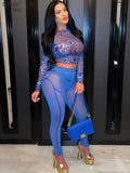 Sexy See Through Mesh Leggings Women Trend Striped Patchwork Briefs Waistband Fitness Pencil Trousers Female
