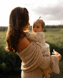 Knit Off-Shoulder Long Sleeve Maxi Dress-Outfit
