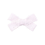 Sweet Lace Bowknot Hair Clips For Cute Girls White Black Handmade Safety Hairpins Boutique Barrette Kids Hair