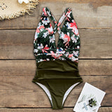 New Sexy One Piece Swimsuit Women Swimwear Push Up Monokini Bodysuit Bandage Swimsuit Female Bathing Suit Print Beach