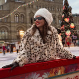 Leopard Print Faux Fur Coat- Outfit