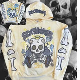 Hoodie Letters Star Pattern Long-Sleeved Sweatshirt Y2K Hoodie Funny Quirky Halloween