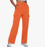 Sports Trousers High Waist Slimming Straight