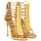 Big Brand Open-Ended Bag With Zipper Ribbon High-Heeled Lady's Handmade