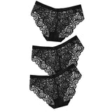 Sexy Lace Panties Soft Breathable Briefs Women Underwear Ladies Panty Transparent Low-Rise Underpants Lingerie Intimates
