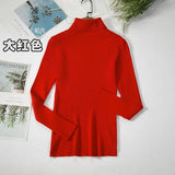 Basic Turtleneck Women Sweaters Autumn Winter Thick Warm Pullover Slim Tops Ribbed Knitted Sweater Jumper Soft Pull