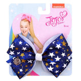 inch JoJo Bows Jojo Siwa Rainbow Printed Knot Ribbon Bow For Girls Handmade Boutique Hair Clip Children Hair