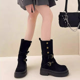 Fashion Two Wear Two-In-One Martin Boots Girl 2025 New Wilderness Wind Pine Cake Thick Bottom Over The Edge Of The Short
