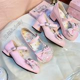 Wind Soft Bottom Mary Jane Leather Shoes 2025 New Word-Button Round Head Sweet Cute Lo