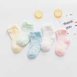 Pairs/lot 0 to 7 Years Spring Summer Thin Mesh Socks For Girls Boys Cute Animal Children's Thin Sock Baby Newborn Short