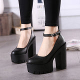 2025 New Ultra-High-Heeled Women's Shoes Stage Model Single-Shoe Coarse Night Club DJ Work Shoes Show