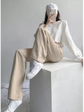Zingj Leg Jeans Women's 2023 New Versatile High Waist Casual Pants Small Loose Hanging Feeling Wide Leg Pants