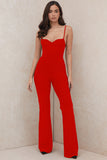 Jumpsuit 2021 Black Spaghetti Bodycon Jumpsuit High Quality Women Summer Sexy Club Celebrity Party Jumpsuit