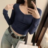 New Style Of European Blouse Is Covered With Autumn And Winter Girls' Pure Desire, Hot Girls, Short Style, Slim, Slim And Thin Bottomed
