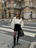 Women's Autumn And Winter New Fashion Trend Of Beadskin, Loose Edgy Short