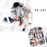 Square Silk Scarf Women Fashion Print Small Neck Scarfs Office Lady Hair Band Foulard Hand Kerchief Female Bandana