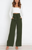 Dress Casual Fashion Wide Leg Bow