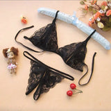Lingerie Solid Lady Women Underwear Tracksuit Corset Lace Bra Set Crotch Thongs G-string Bikini Underwear Lingerie