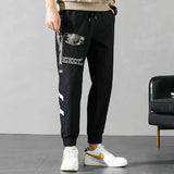 New Summer Splicing Men Large Size Casual Pants Camouflage Men Nine-Point Pants Men Trousers M-8Xl Sports Pants