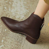 Winter New Small Short Boots Women Coarse And Single Boots Fashion Tips And Naked Boots Chelsea