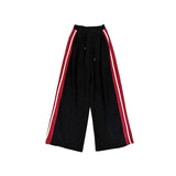 Contrast Side Stripe Baggy SweatpantsOutfit