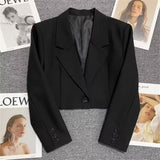 White Suit Jacket Lady Spring And Autumn New 2025 Leisure High-End Design Sense Small Small