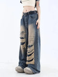 Dark Wash Distressed