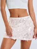 Sexy Women Sparkle Sequined Skirts Summer Party Clubwear Glitter Bodycon Short Mini Pencil Skirts Streetwear 2023