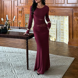 Sales Of Explosive Red Dress Dress Deep V Sexy Bare Back Slings Fishtail