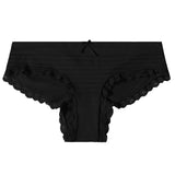 Cotton Panties For Woman Sexy Lace Bow Briefs Women's Underpants Female Lingerie Big Size Ladies