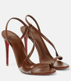 Summer New Multi-Colored Snake-Shaped Sandals With Red-Soled Sandals Female Cl With Fine Heel Sexy High Heel Wearing