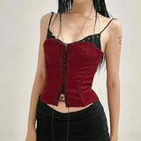 Spice Girl Hit The Fake Two Woven Straps To Show The Waist And Show The Thin Sling, The Small Vest, The Chest Type