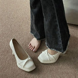 Wind High Heels Women 2025 Spring And Summer New Niche Design Style Style Temperament Large-Size Single