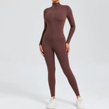 Zingj Long Sleeve Yoga Suit High Intensity Fitness Exercise Tiset 10041-Outfit