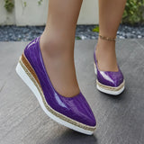 Size 2025 Spring And Autumn 2025 New Hemp Rope Pine Cake Bottom Shallow Breathable Head Lady Single Shoe