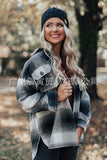 Autumn And Winter City Casual Shirt Long Sleeve Lapel Loose Type Women's Woolen Plaid Coat Two Wear-Outfit