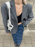 Vintage Checkered Maxi Skirt- Outfit