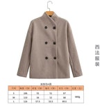 Women's Autumn New Fashion Asymmetric Blending Short Loose Coat