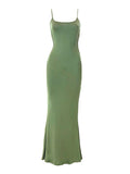 Strap Bodycon Rib Maxi Dress- Outfit