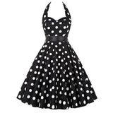 Print Vintage Dress Women 2021 Summer Pin Up Sundress 50s 60S Rockbility Robe Femme Sexy A-Line Party Dress Vestidos