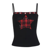 Summer New Sexy Hot Girl Blouse Women's Dress Dark Fashion Five-Pointed Star Suspenders Vest