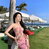 Zingj Bright Charming Exotic Style Dress Flounce