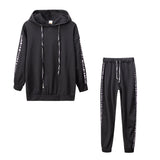 Spring Women's Clothing Hot Fashion Casual Pure Stripe Two Sets Of Sportswear Women's